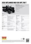 Can-Am 26 Outlander MAX 6X6 DPS 700 T3b - 60km/h Granite Grey - Can-Am mönkijät 2026 mallisto - 142006 - 7