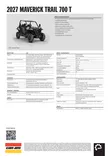 Can-Am 27 Maverick Trail Base 700 T2b - 60km/h Catalyst Grey - Can-Am mönkijät 2027 mallisto - 146986 - 3