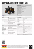 Can-Am 27 Outlander XT-P 1000R T3b ABS Dusty Navy & Orange Crush - Can-Am mönkijät 2027 mallisto - 146966 - 3