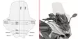 GIVI TRANS.WINDSCREEN KYMCO AK 550 - Moottoripyörän tuulisuojat - D332176 - 1