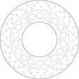 GOLDFREN Jarrulevy yd298 hd150 id132 t5 - Moottoripyörän jarrulevyt - D311116 - 1