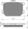 GOLDFREN Jarrupalat 082 Ceramic carbon AD - Moottoripyörän jarrupalat - D227926 - 1