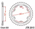 JT Takaratas JTR2015.50 - Moottoripyörän takarattaat - D523996 - 2
