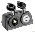 Lighter + USB-A + USB-C socket with housing - Veneen Pistorasia & pistokkeet - D522406 - 1