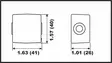 Perf metals anodisarja Johnson/Evinrude/OMC V4-V6 - Anodisarjat - D370176 - 3