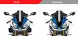 Puig Downforce Spoilers Bmw S1000Rr 15'-18' - Moottoripyörän katteet & tuulenohjaimet - D337056 - 1
