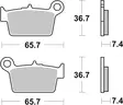 Sbs Jarrupalat Ceramic - Moottoripyörän jarrupalat - D162726 - 2