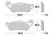 Sbs Jarrupalat Ceramic - Moottoripyörän jarrupalat - D220546 - 1