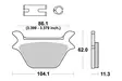 Sbs Jarrupalat Ceramic - Moottoripyörän jarrupalat - D91506 - 2