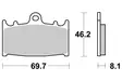 Sbs Jarrupalat Racing Sintered - Moottoripyörän jarrupalat - D220806 - 1
