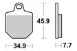 Sbs Jarrupalat Racing Sintered - Moottoripyörän jarrupalat - D68456 - 2