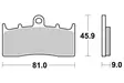 Sbs Jarrupalat Sintered - Moottoripyörän jarrupalat - D24126 - 1