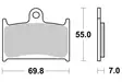 Sbs Jarrupalat Sintered - Moottoripyörän jarrupalat - D2746 - 1