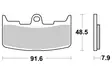 Sbs Jarrupalat Sintered - Moottoripyörän jarrupalat - D70916 - 2