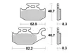 Sbs Jarrupalat Sintered Offroad - Moottoripyörän jarrupalat - D65806 - 2