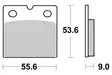 Sbs Jarrupalat Sintered Taakse - Moottoripyörän jarrupalat - D2466 - 2