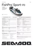 Sea-Doo 26 Fish Pro Sport 170 White / Gulfstream Blue iDF 7.6 in. Digital Displa - Sea-Doo Kalastus 2026 - 142726 - 3