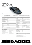 Sea-Doo 26 GTX 170 Blue Abyss / Gulfstream Blue iDF 7.6 in. Digital Display - Sea-Doo Touring 2026 - 142716 - 3