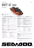 Sea-Doo 27 RXT X 350 Audio 10,25" Solar Orange / Icelandic Grey - Sea-Doo vesijetti 2027 mallisto - 147016 - 2