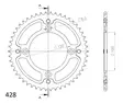 Supersprox Stealth Takaratas Sininen - Moottoripyörän takarattaat - D295316 - 2