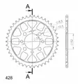 Supersprox Teräs takaratas 802.34 - Moottoripyörän takarattaat - D26776 - 2