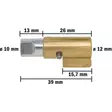 Tec-X Ohjauslukko Suzuki-malli Yleismalli - Mopon Virtalukot/katkaisimet - D3486 - 2