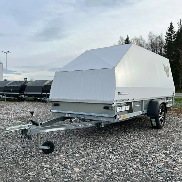 4P 380 R 380X150CM 750KG KUOMULLA ALU/KITKA VALKOINEN - BRP Perävaunut - 133196 - 1
