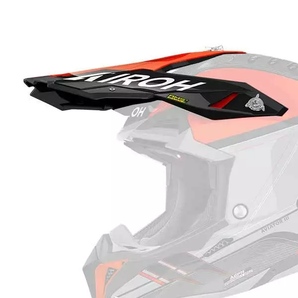 Airoh Aviator 3 Peak Saber Orange Gloss - Offroad kypärien lipat - D499106 - 1