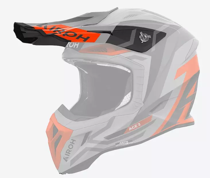 Airoh Aviator Ace 2 Peak Ground Orange Matt - Offroad kypärien lipat - D499146 - 1