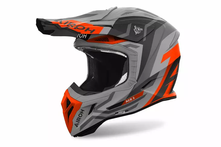 Airoh Kypärä Aviator Ace 2 Ground oranssi matta - Offroad-kypärät - D481026 - 1