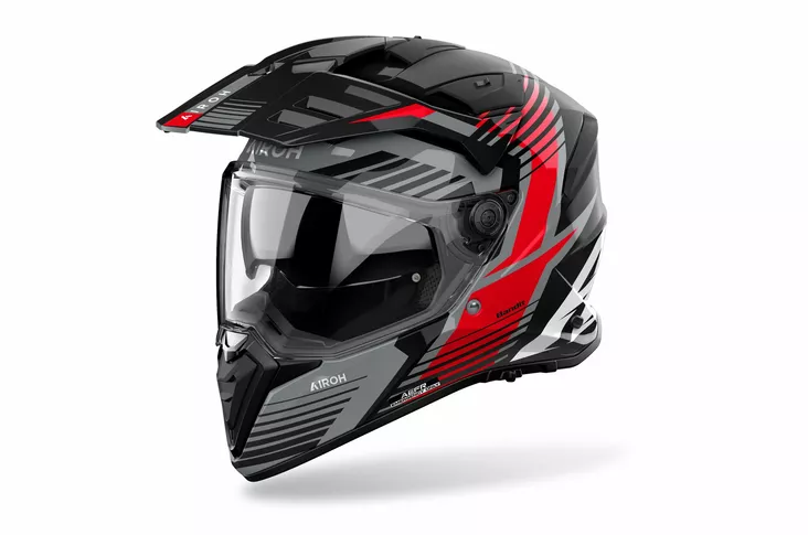 Airoh Kypärä Bandit Spicy Punainen kiiltävä - Adventure-kypärät - D536386 - 1