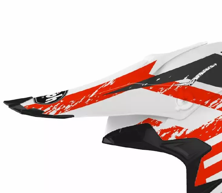 Airoh Terminator Open Vision Lippa Hanger red matt - Offroad kypärien lipat - D342026 - 1