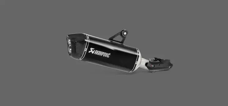 Akrapovic Slip-On Line (Titaani) Mustaline R 1250 GS / Adven 2019- - Moottoripyörän äänenvaimentimet - D309766 - 1