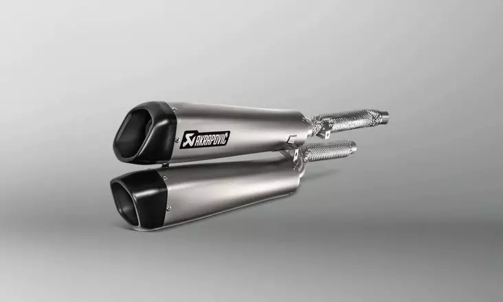 Akrapovic Slip-on Line (Titanium) Triumph Scrambler 1200 19- - Moottoripyörän äänenvaimentimet - D355266 - 1