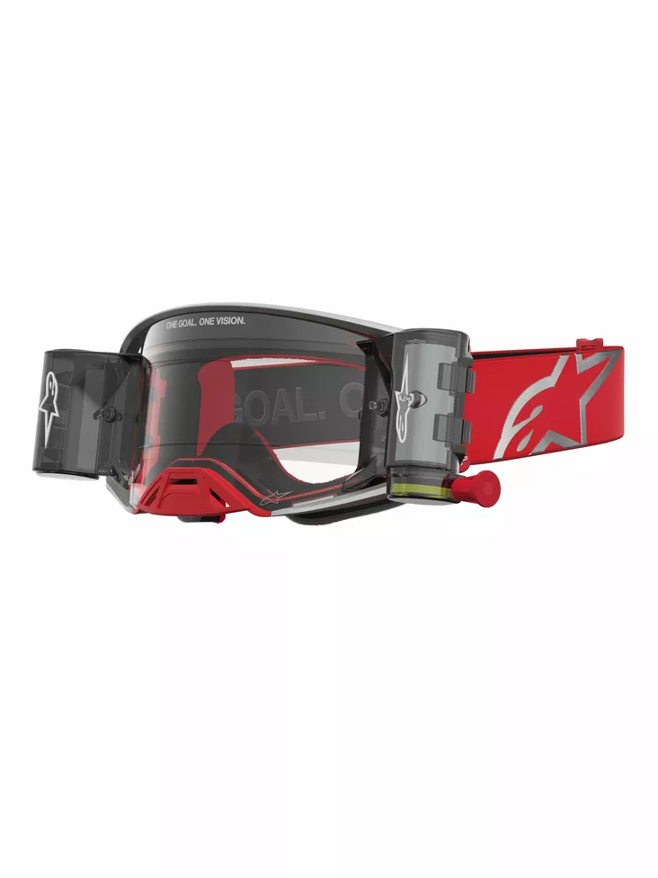 Alpinestars Ajolasit Supertech Firma Roll-Off Punainen Hopea Kirkas - Offroad ajolasit - D543976 - 1