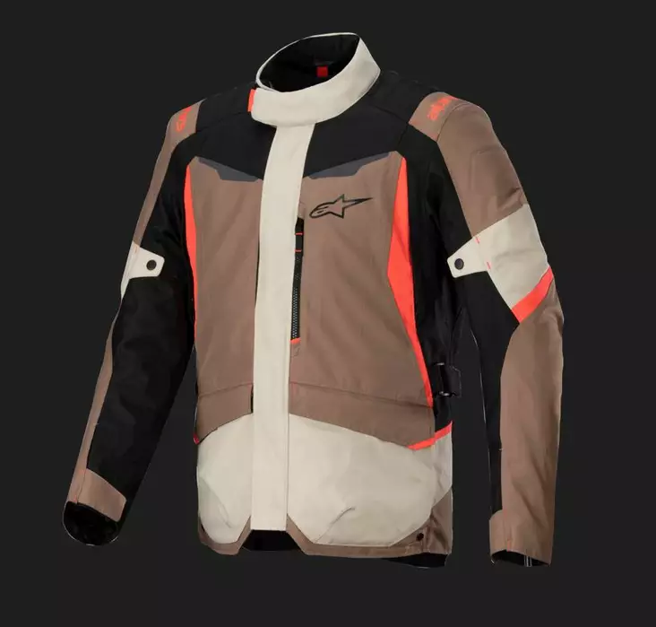 Alpinestars Ajotakki ST-1 Vedenpitävä Khaki/Hiekka/Punainen - Kalvolliset moottoripyörätakit - D496836 - 1