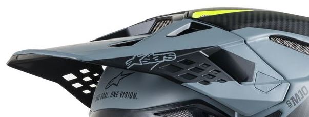 Alpinestars Lippa S-M10 - META Mattamusta - Offroad kypärien lipat - D271536 - 1
