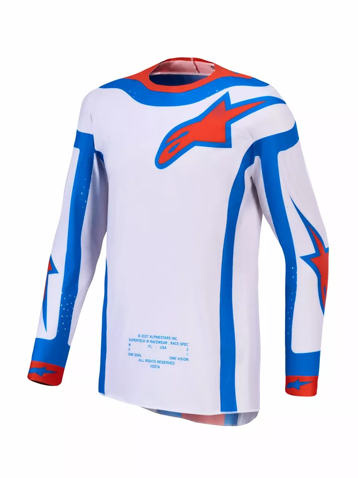 Alpinestars Paita Supertech Vesta Lila/Punainen - Motocross paidat MX - D540956 - 1