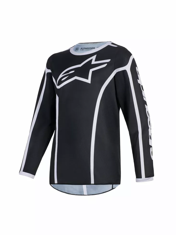 Alpinestars Paita Youth Fluid Apex Musta/Harmaa - Motocross paidat MX - D512816 - 1