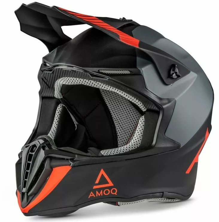 AMOQ Airframe Kypärä Musta/Harmaa/Oranssi - Offroad-kypärät - 133256 - 1
