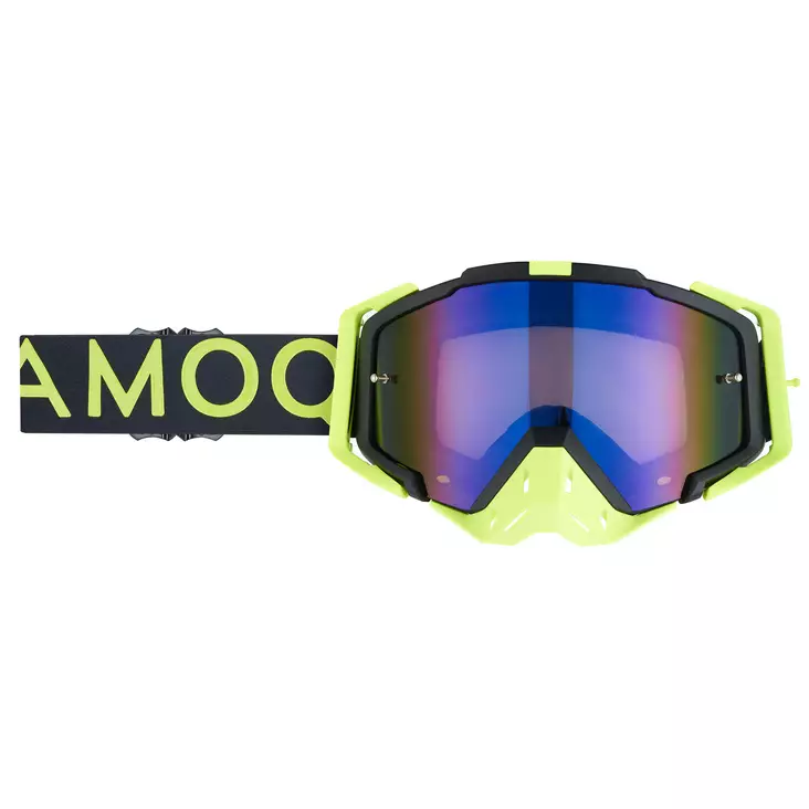 AMOQ Aster Crossilasit Black-HiVis - Blue Mirror - Offroad ajolasit - D434056 - 1