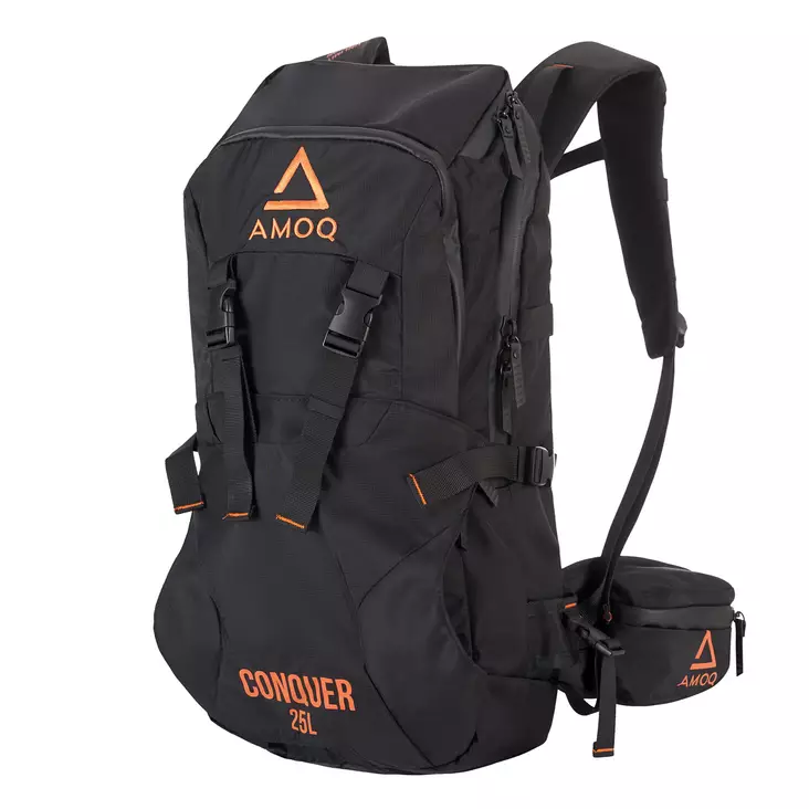 AMOQ Conquer 25L Reppu Musta/Oranssi - Reput & Laukut - D436526 - 1