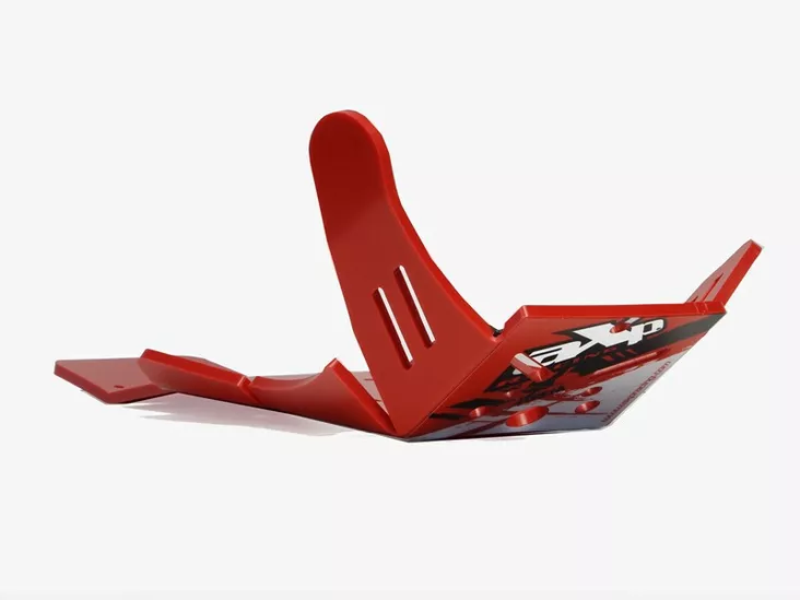 AXP Xtrem HDPE Skid Plate Red Gas-Gas MC250F/EX250F/EX350F 21-23 - Moottoripyörän pohjapanssarit - D458166 - 1