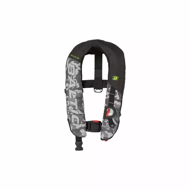 Baltic Mako manual ilmatäytteinen pelastusliivi harmaa 40-150kg - Ilmatäytteiset pelastusliivit - D458796 - 1