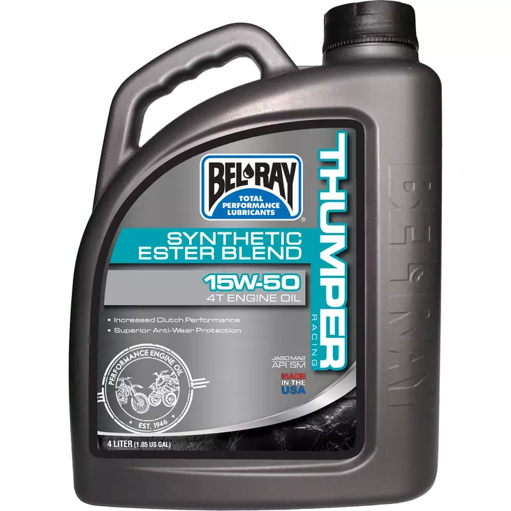 Bel-Ray Thumper Racing Synthetic Ester Blend 4T 15W-50 4L - 4-tahtiöljyt - D100936 - 1