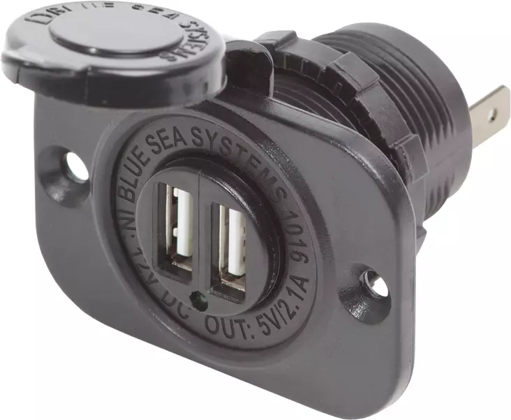 Blue Sea 2,1A Dual USB chargers - Veneen Pistorasia & pistokkeet - D248776 - 1