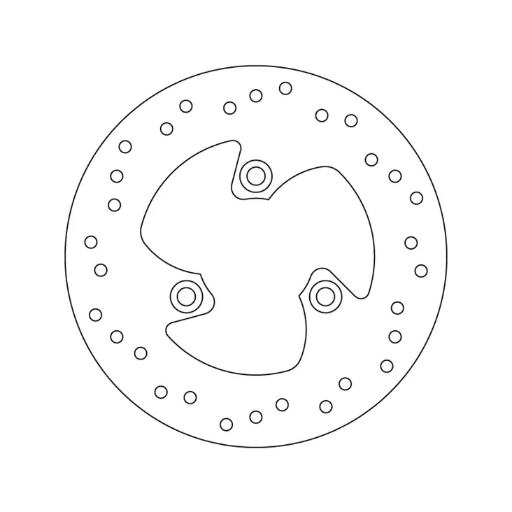 Brembo Serie Oro jarrulevy - Moottoripyörän jarrulevyt - D122836 - 1
