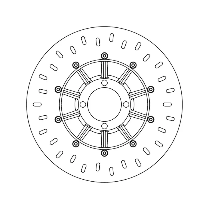 Brembo Serie Oro jarrulevy - Moottoripyörän jarrulevyt - D122886 - 1