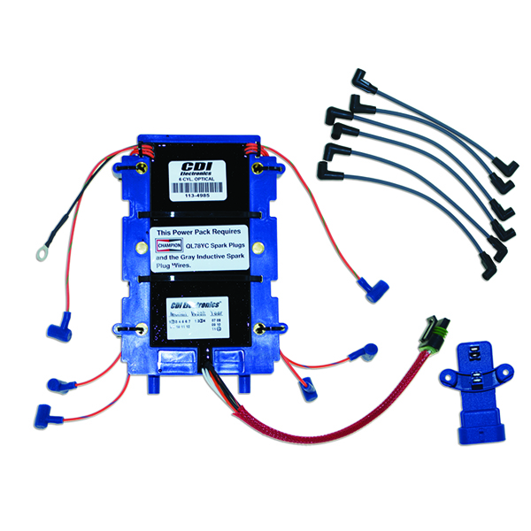 Cdi Elec. Johnson/Evinrude Power Pack Kit - 6 Cyl. 150/175HP (1991-06) - Veneen CDI-laitteet - D185976 - 1