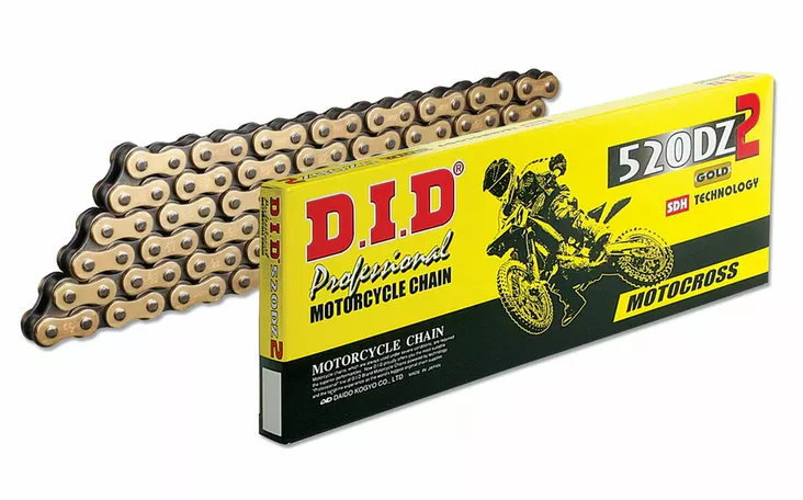 D.I.D 520DZ2 G&B Chain+Connecting link (RJ) - Ketjut 520 - D528026 - 1